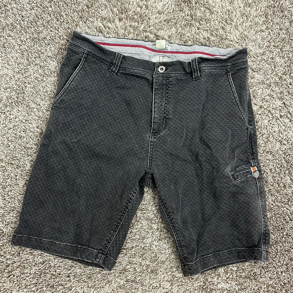 Carbon 2 Cobalt Shorts Mens Size 34 Gray Canvas Chino Cargo Stretch Waist